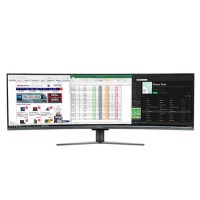 Refurbished electriQ 49" VA QLED Super UltraWide 144Hz FreeSync Curved Monitor