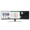GRADE A2 - electriQ 49&quot; QLED Double FHD Super UltraWide FreeSync HDR Curved Monitor