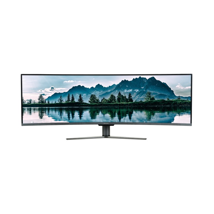 Refurbished electriQ 49" Double FHD HDR QLED Super UltraWide FreeSync Curved Monitor
