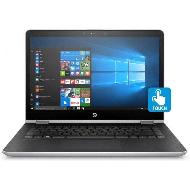 Hewlett Packard Refurbished HP Pavilion x360 14-ba051sa Core i3-7100U 4GB 128GB 14 Inch Touchscreen Convertible Windows 10 Laptop