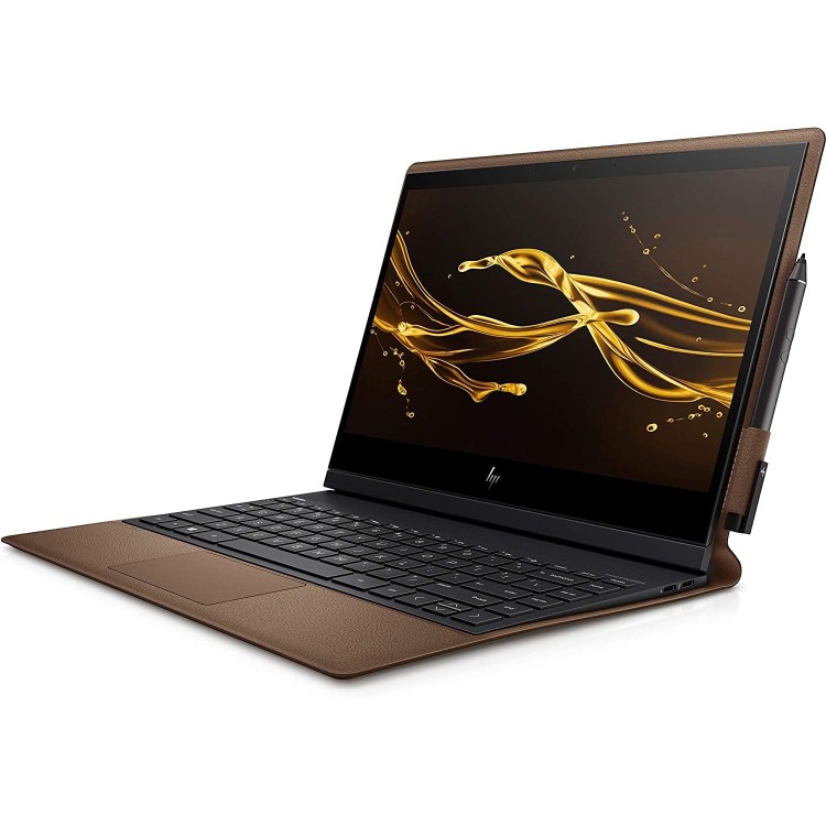 Refurbished HP Spectre Folio Core i7-8500Y 8GB 256GB 13 Inch Windows 10 Convertible Laptop in Brown Cognac Leather