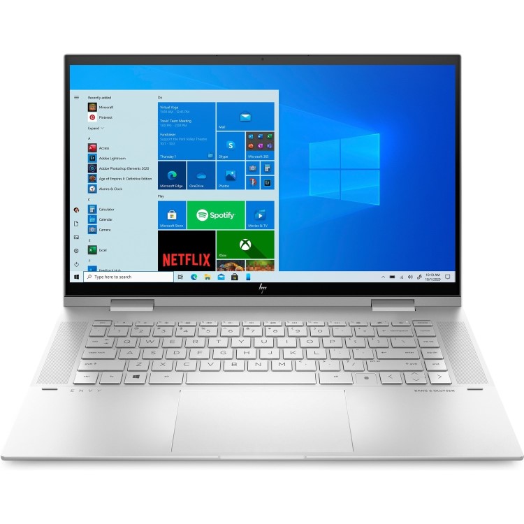 Refurbished HP Envy x360 15-ew0504na Core i5-1240P 8GB 512GB SSD 15.6 Inch Windows 11 Convertible Laptop - Silver
