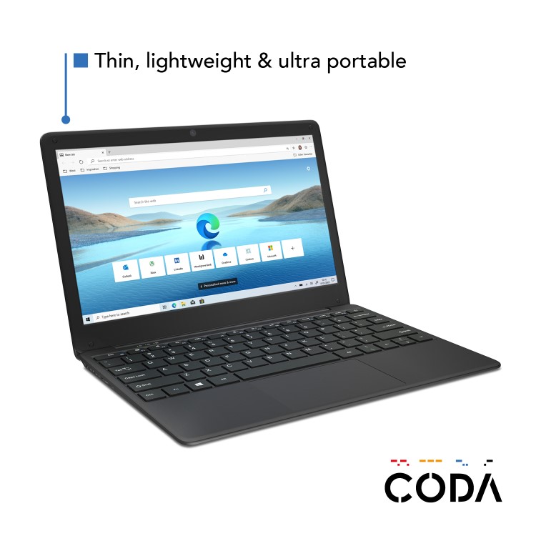 Coda Laptop Celeron N3450 4GB 64GB eMMC 12.5 Inch Windows 10 Includes Office 365