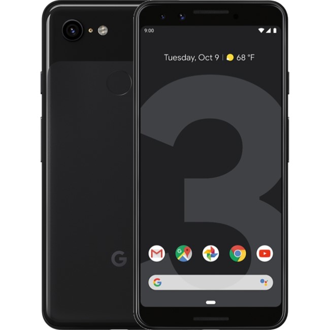 Refurbished Google Pixel 3 Just Black 5.5" 64GB 4G Unlocked & SIM Free Smartphone