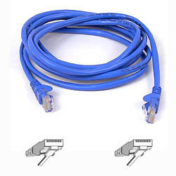 1m Patch Cable Cat 5 RJ45 Moulded Snagless Blue 