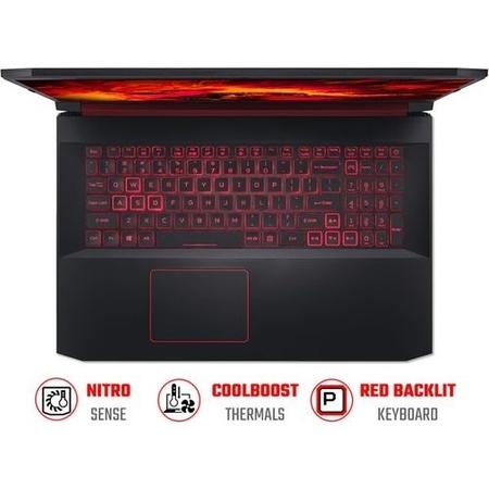 Refurbished Acer Nitro 5 AN517 Core i7-9750H 8GB 256GB RTX 2060 17.3 Inch Windows 11 Gaming Laptop