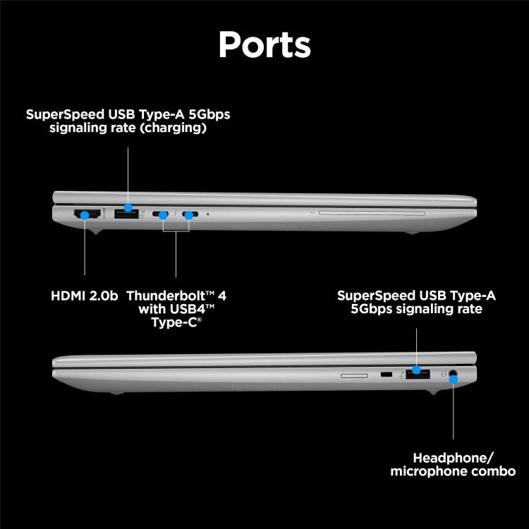 HP ZBook Firefly 14 G11 Intel Core Ultra 7 32GB RAM 1TB SSD 14 Inch Windows 11 Pro Laptop
