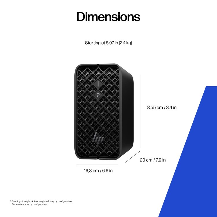Z2 Mini G1a Workstation Desktop PC, Windows 11 Pro, AMD Ryzen™ AI Max PRO, 64GB RAM, 1TB SSD