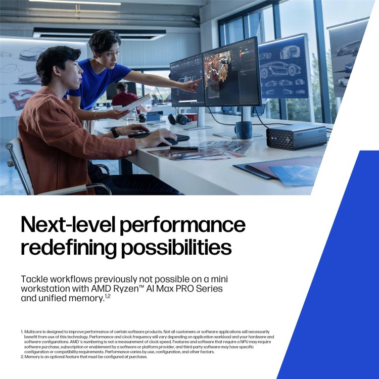 Z2 Mini G1a Workstation Desktop PC, Windows 11 Pro, AMD Ryzen™ AI Max+ PRO, 64GB RAM, 1TB SSD