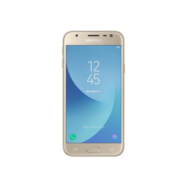 GRADE A1 - Samsung Galaxy J3 2017 Gold 5" 16GB 4G Unlocked & SIM Free