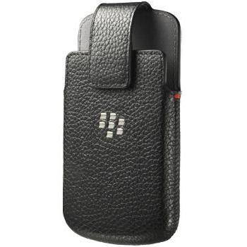 Blackberry Q10 Leather Swivel Holster  Black