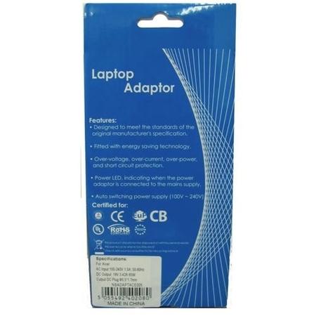 Acer 19V 65W Laptop Charger