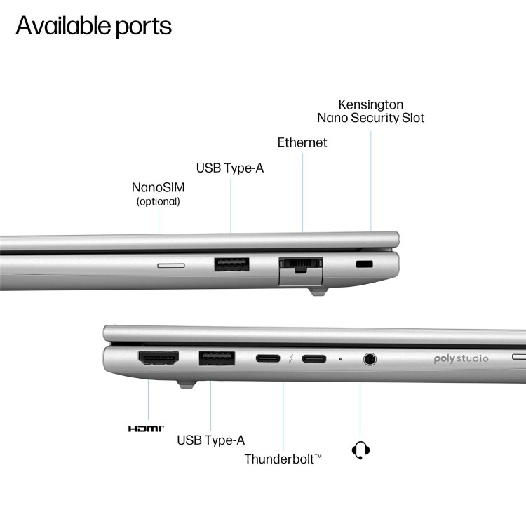 HP EliteBook 6 G1i AI Intel Core Ultra 7 16GB RAM 512GB SSD 14 Inch Windows 11 Pro Laptop