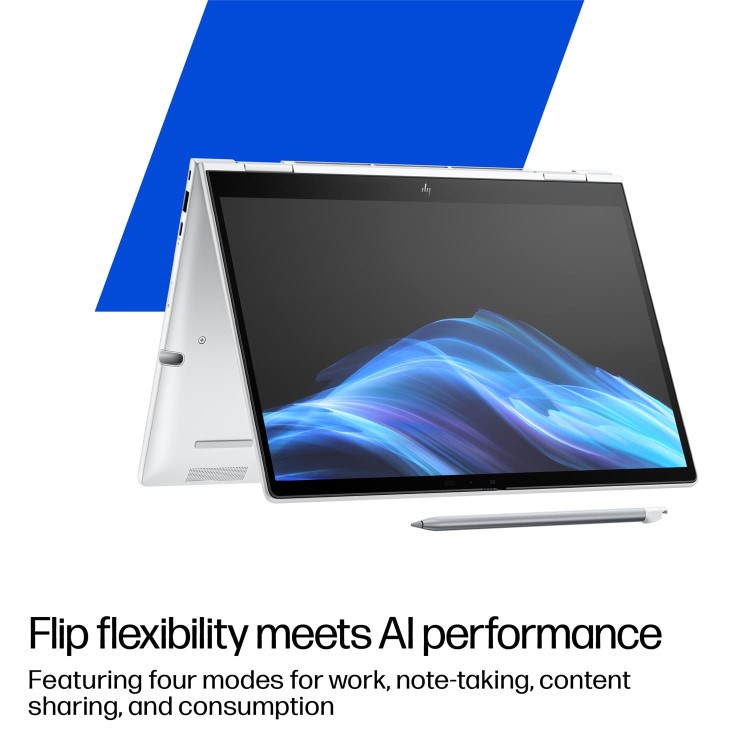 EliteBook 8 Flip G1i 13 inch Notebook AI PC, 13.3", Touch screen, Windows 11 Pro, Intel Core™ Ultra 7, 16GB RAM, 512GB SSD, WUXGA