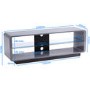 Alphason ADLU1400-BLK Luna TV Stand for up to 72" TVs - Black