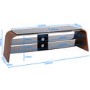 Alphason ADSP1600-WAL Spectrum TV Stand for up to 70" TVs - Walnut