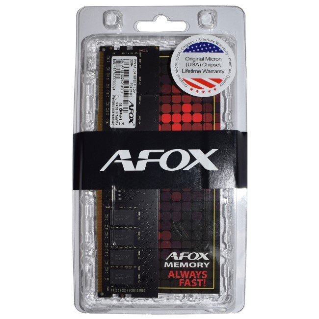 AFOX 16GB No Heatsink 16GB 2666MHz DDR4 DIMM Desktop Memory