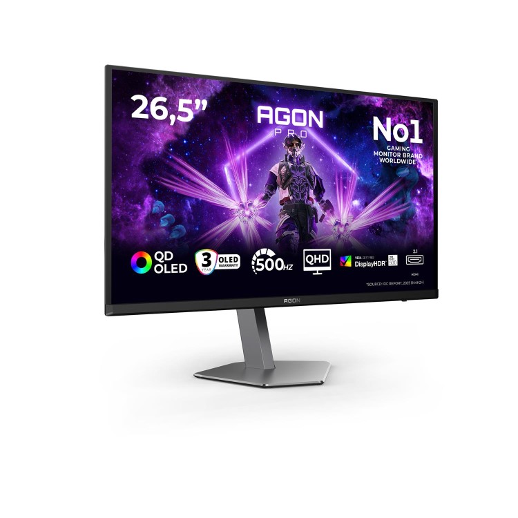 AOC AGON PRO 27" QD-OLED QHD 500Hz 0.03ms Gaming Monitor