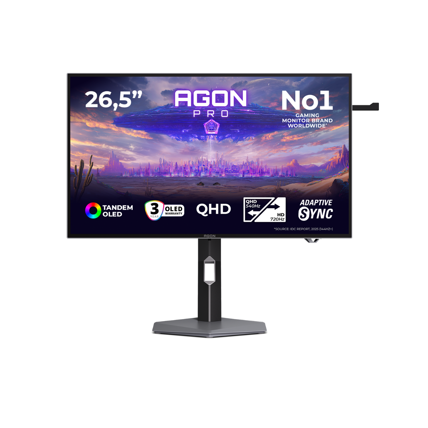 AGON PRO AGP277QKDC 26.5 OLED Dual Mode QHD 540Hz Full HD 720Hz 0.03ms Gaming Monitor