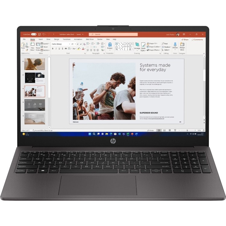 HP 255 G10 Notebook AMD Ryzen 3 8GB RAM 256GB SSD 15.6 Inch Windows 11 Laptop