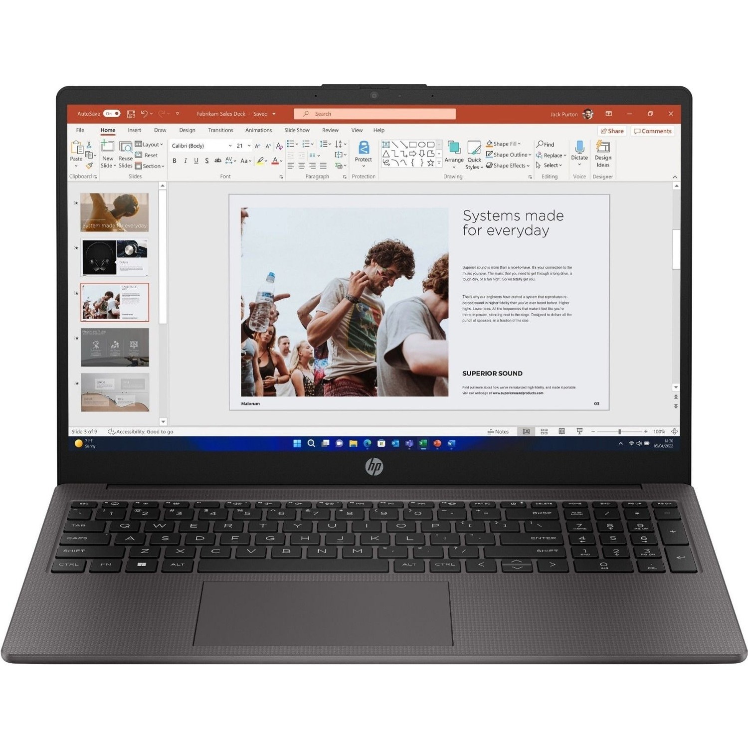 HP 255 G10 AMD Ryzen 5 RAM 256GB SSD 15.6 Inch Windows 11 Laptop
