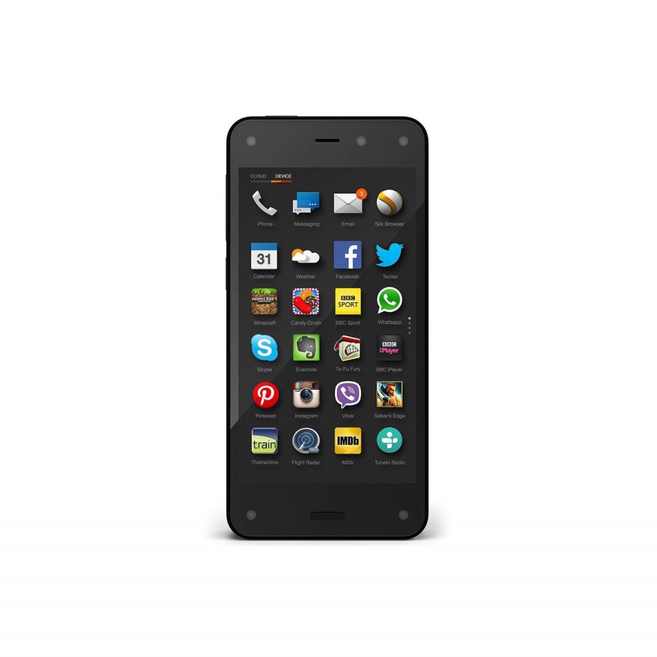 GRADE A2 - Minor cosmetic damage - Amazon Fire Phone Black ...