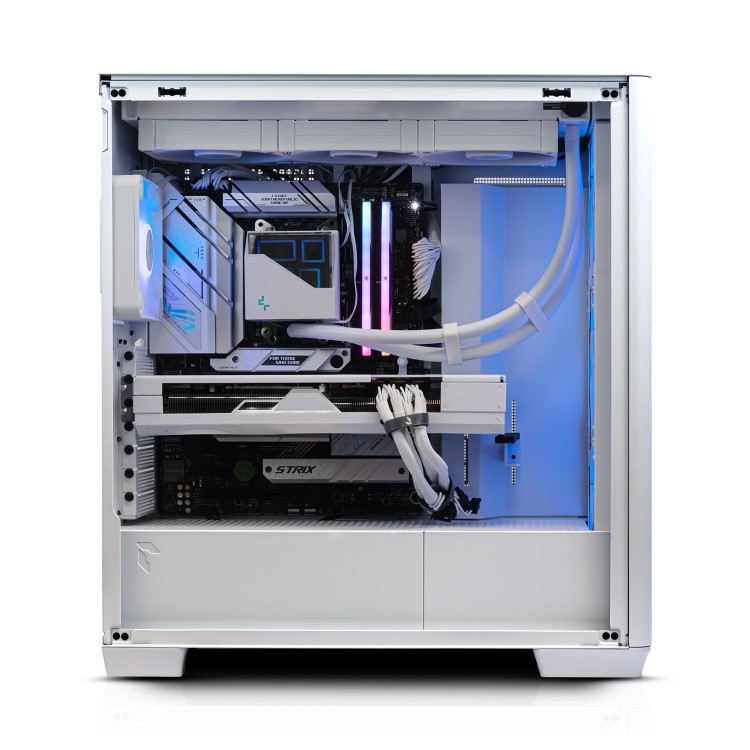 AWD IT ANPX White AMD Ryzen 7 7800X3D 32GB 2TB RTX 4080 Super Liquid Cooled Windows 11 Gaming PC