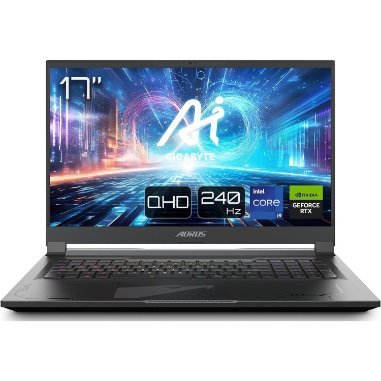 GIGABYTE AORUS 17X AZG 2024 Intel Core i9 32GB RAM 2TB SSD RTX 4090 240Hz 17.3 Inch QHD Windows 11 Gaming Laptop