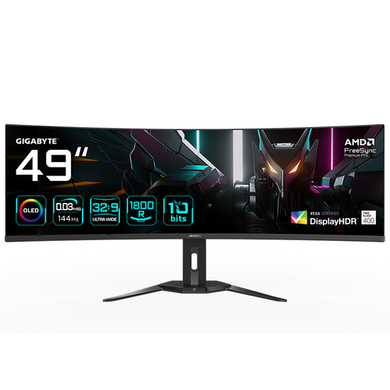 Gigabyte AORUS CO49DQ 49" OLED DQHD 144Hz 0.03ms Curved Gaming Monitor