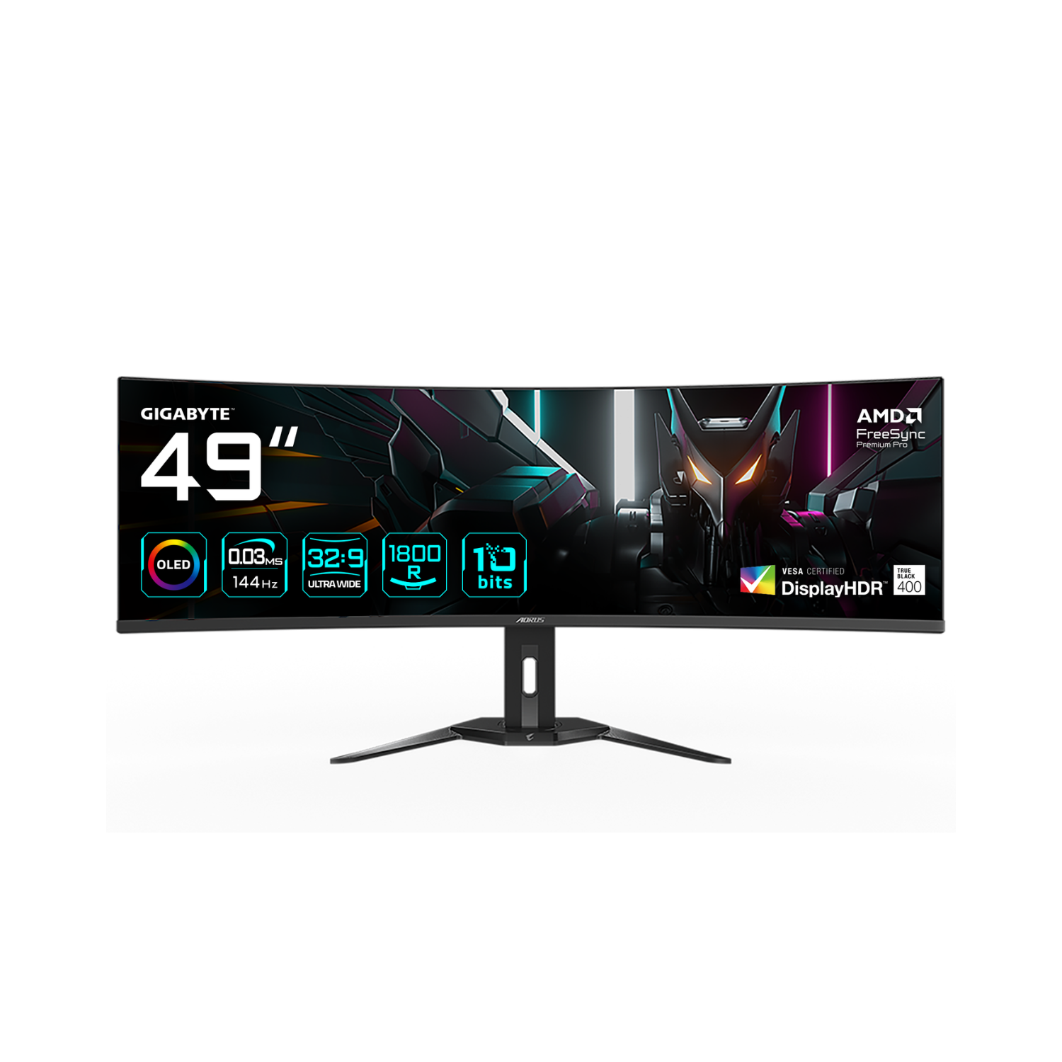 AORUS CO49DQ 49 OLED DQHD 144Hz 0.03ms Curved Gaming Monitor