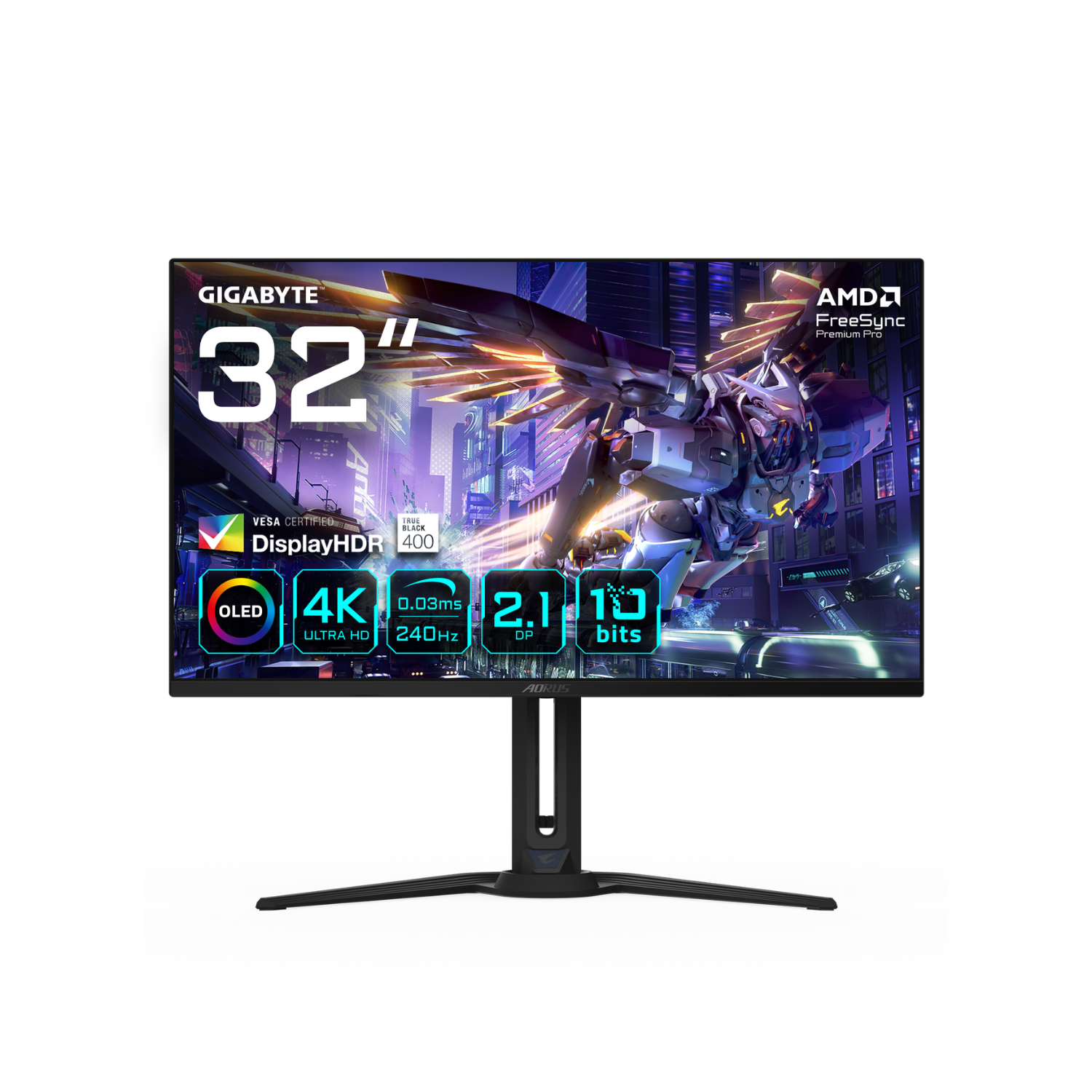 AORUS FO32U2P 32 OLED 4K UHD 240Hz 0.03ms Gaming Monitor