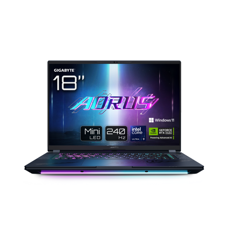 GIGABYTE AORUS MASTER 18 Intel Core Ultra 9 32GB RAM 2TB SSD RTX 5090 240Hz 18 Inch Windows 11 Pro Gaming Laptop