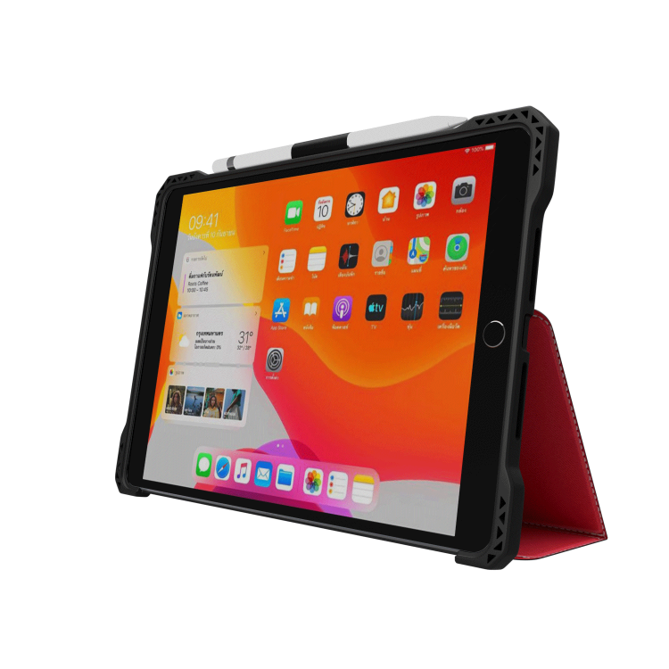Max Case Extreme Folio-X for iPad 7 10.2" 2019 in Red