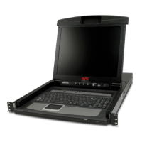 APC 17" Rack LCD Console 8 port KVM