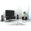 Elmob Arcadia Closed White TV Cabinet - Up to 50 Inch