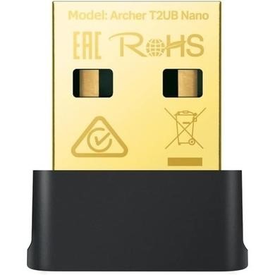 Tp-Link Ac600 Nano Wi-Fi Bluetooth 4.2 Usb Adapter Black, Laptops Direct - ARCHER T2UB NANO