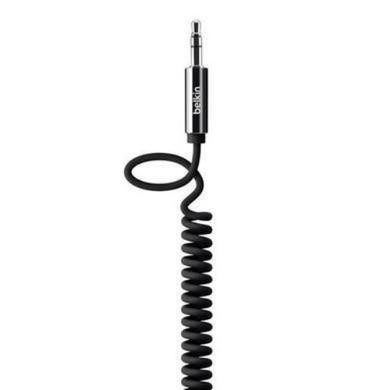 Belkin MIXIT 1.8m  Coiled 3.5mm Aux Cable - Black