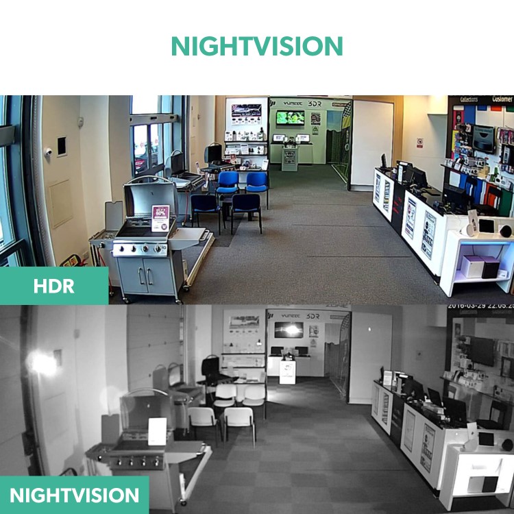 electriQ 4 Camera 1080p HD NVR CCTV System with 1TB HDD