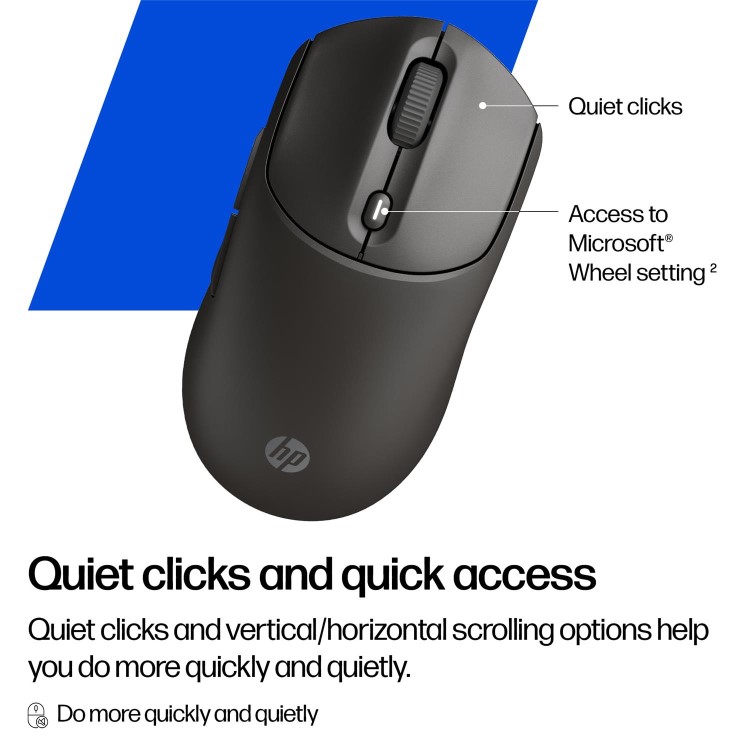 HP 405 Quiet Black Wireless Mouse