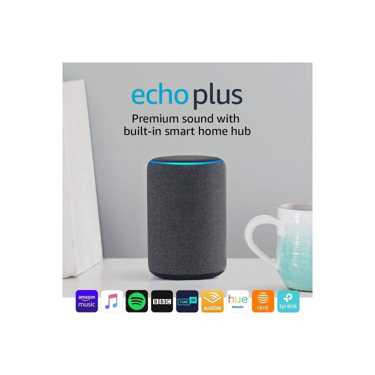 Amazon Echo Plus 2nd Gen - Charcoal Fabric 