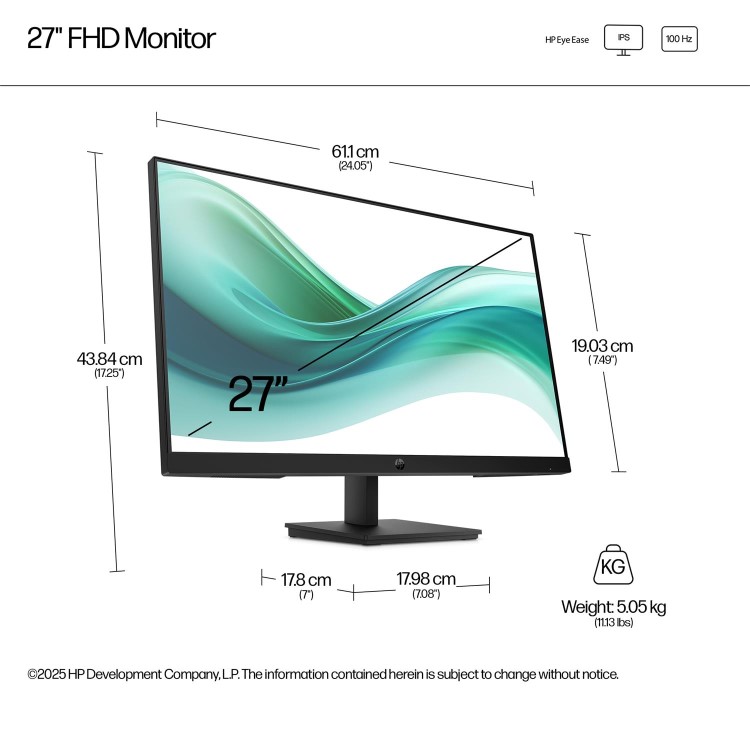 HP Series 3 Pro 327pf 27" IPS Full HD 100Hz Monitor