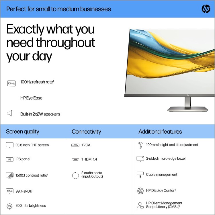 HP Series 5 524da 24" IPS Full HD 100Hz Monitor