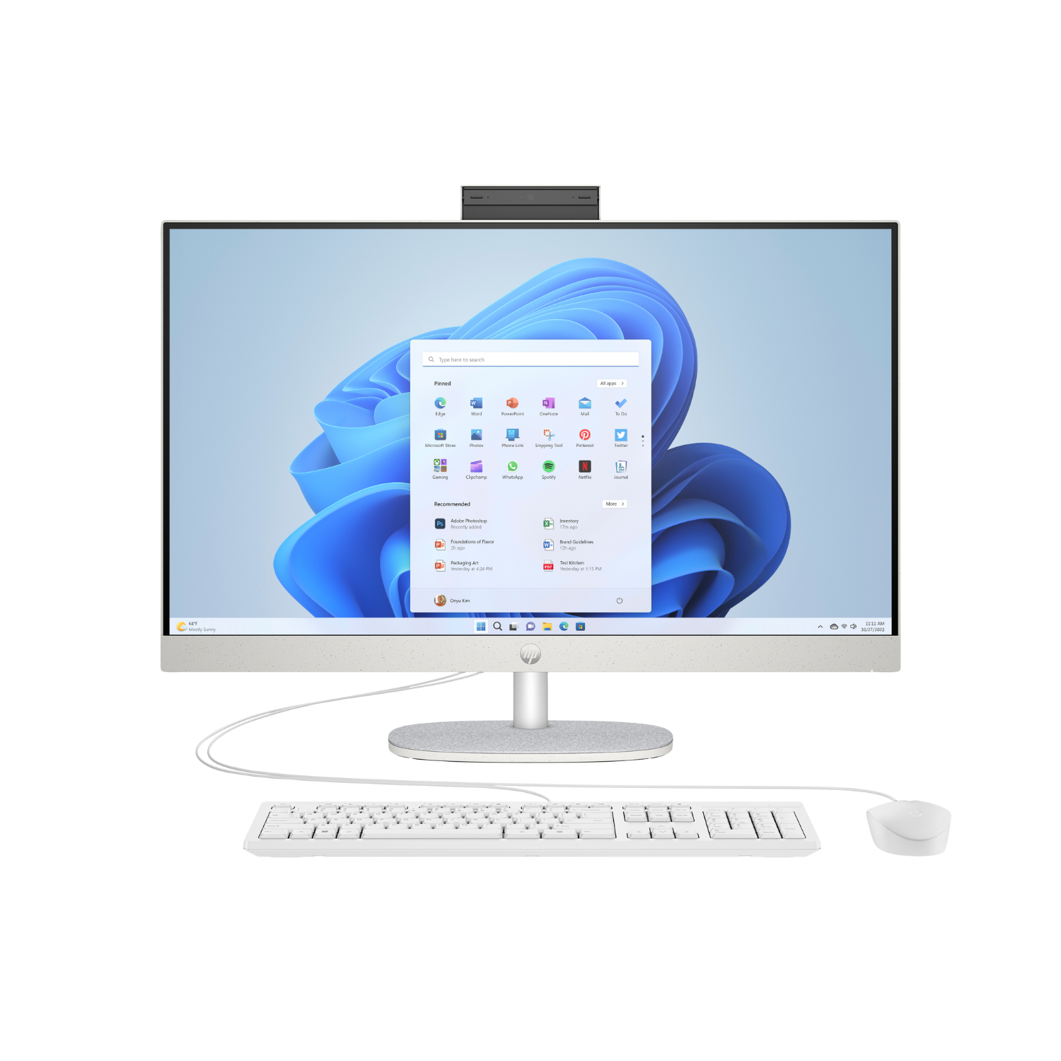 HP 27 cr0043na Intel Core i3 N300 RAM 512GB SSD 27 Inch Windows 11 TouchScreen All One PC