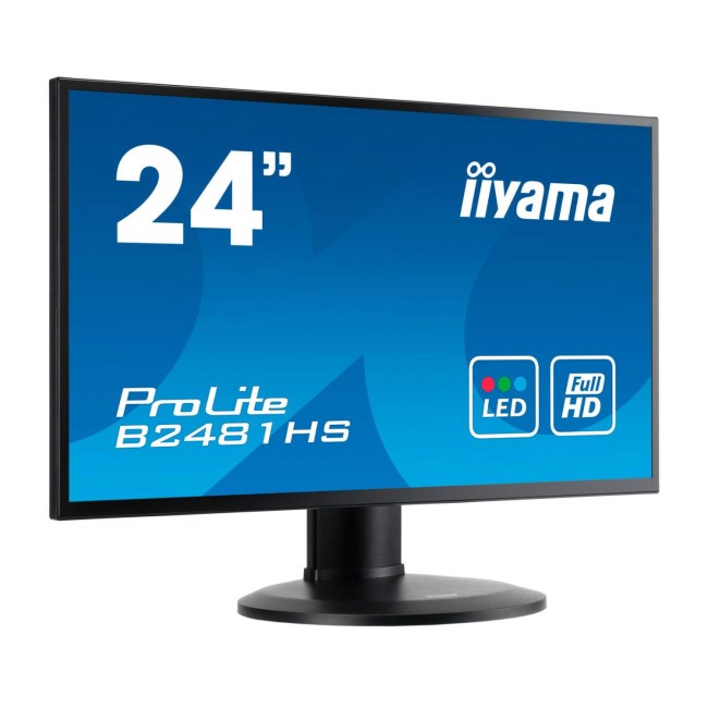 Iiyama 24" 1920x1080 Resolution Height Adjust Monitor