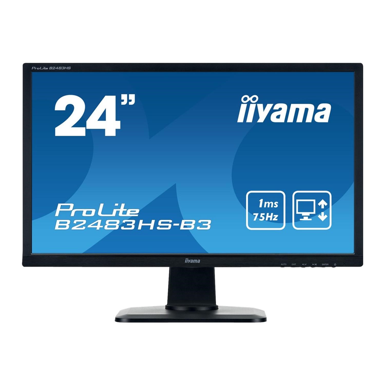 iiyama PROLITE XU2493HS-B3 ユーズドモニター ProLite XU2493HS-4