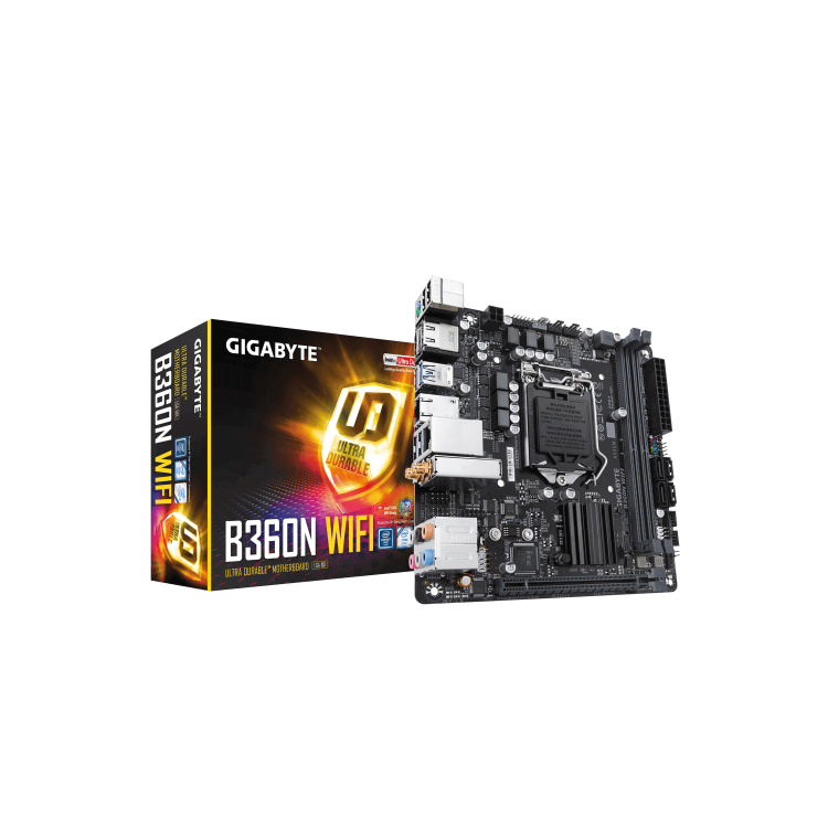 Gigabyte B360N WIFI motherboard LGA 1151 Socket H4 Mini ITX Intel B360 Express