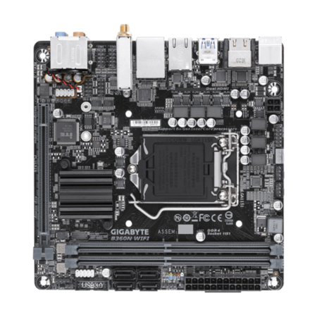 Gigabyte B360N WIFI motherboard LGA 1151 Socket H4 Mini ITX Intel B360 Express