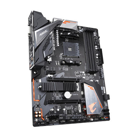 Gigabyte B450 AORUS Elite AMD Socket AM4 ATX DDR4 DVI-D/HDMI Dual M.2 RGB Motherboard