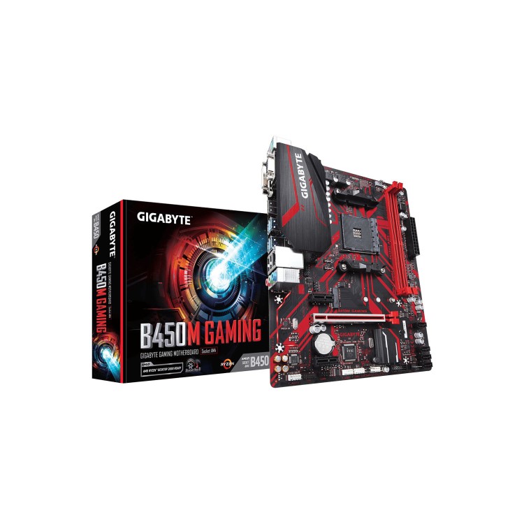 Gigabyte B450M GAMING AMD Socket AM4 Micro ATX DDR4 DVI-D/HDMI/VGA M.2 Motherboard