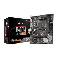 MSI B450M-A PRO MAX AMD Socket AM4 DDR4 HDMI/DVI-D Micro ATX M.2 USB 3.2 Motherboard
